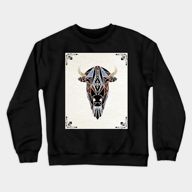 bison Crewneck Sweatshirt by Manoou